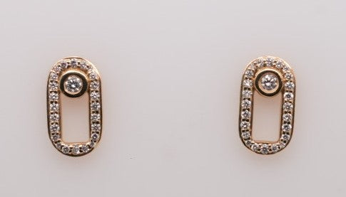 MICHAEL M LADIES 14KY EARRINGS 0.38CTW