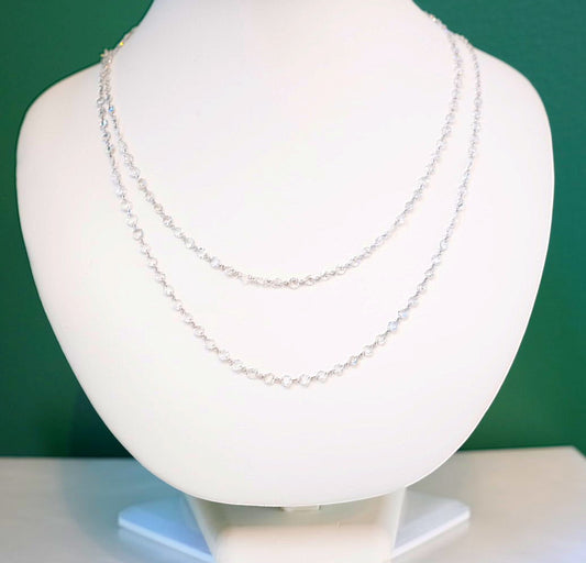 18K WG RUBY 2.59CTW AND DIAMOND 1.01CTW NECKLACE