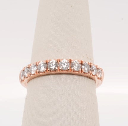 14KRG SHARED PRONG BAND 0.75CTW