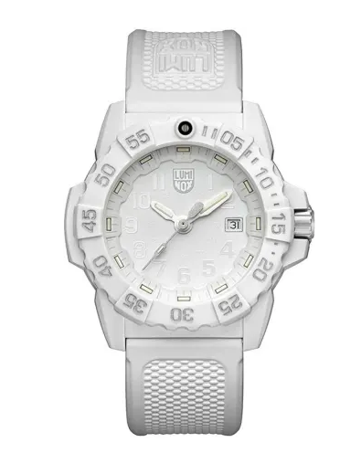 LUMINOX 3507.WO TIME DATE, WHT DIAL W WHT PRINT