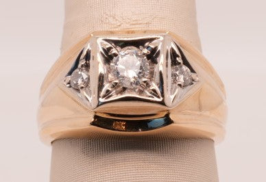 GTS 14K YG DIAMOND BAND APX 0.40CTW