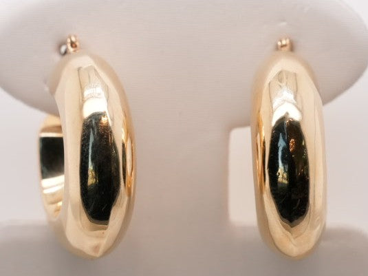 ESTATE 14K YG HOOPS