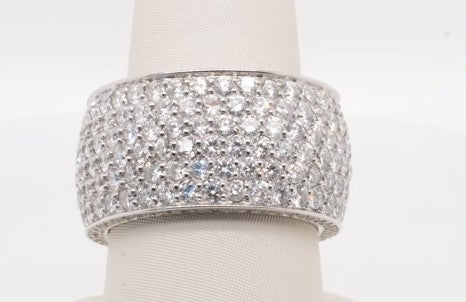 14K WHITE GOLD ESTATE RING APX 2.5CTW