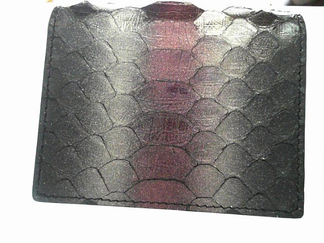 MODERN WALLET- PYTHON BURGUNDY STRIPE