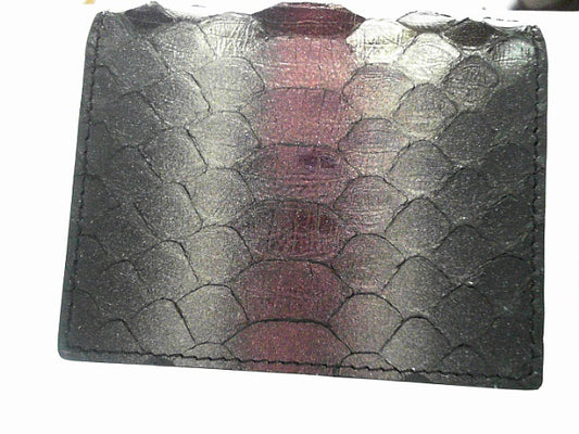 MODERN WALLET- PYTHON BURGUNDY STRIPE