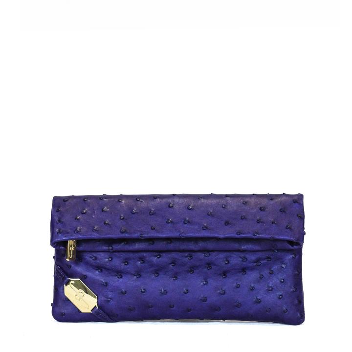 FOLD CLUTCH - OSTRICH