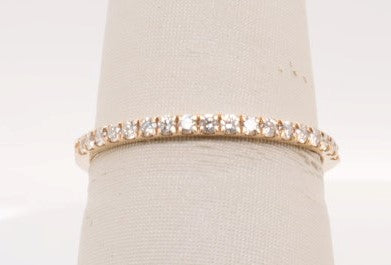 LADIES 14K YG DIAMOND BAND 0.20CTW