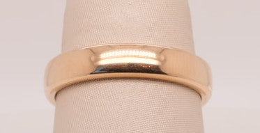 14K YG 4.5MM EURO COMFORT FIT BAND SIZE 9