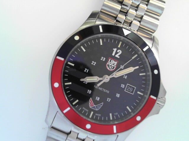 LUM 0914.VOL S/S CASE BLUE RED METAL BAND