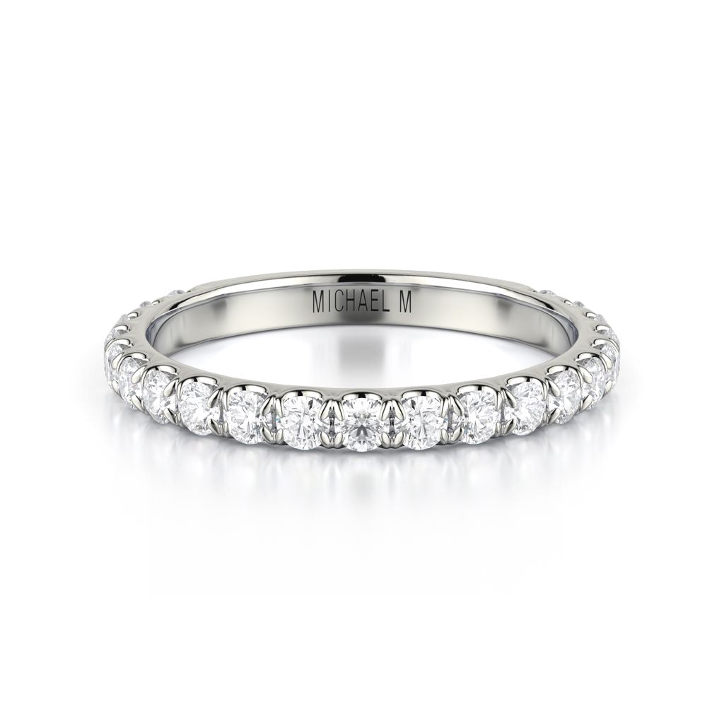 MICHAEL M 18K WG BAND 0.80CTW R320B