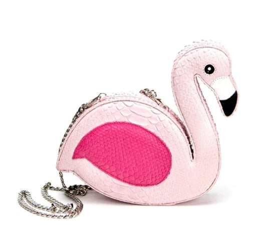 FLAMINGO CLUTCH - PYTHON
