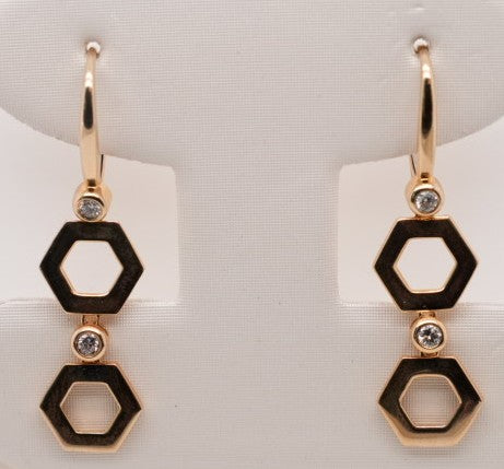 MICHAEL M 14KY FASHION EARRINGS 0.14CTW