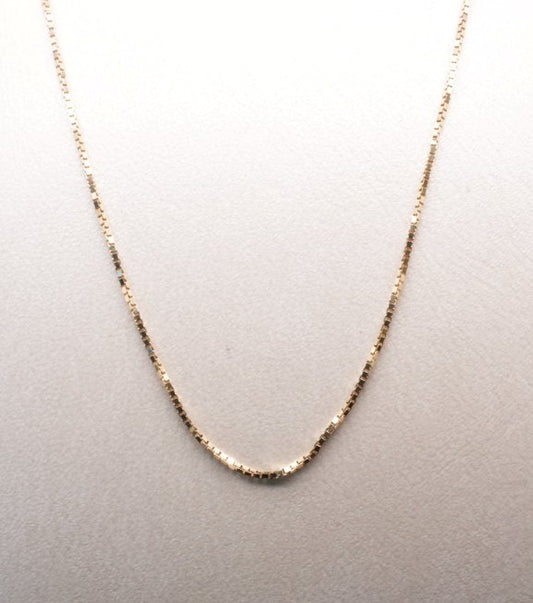 14KY 18" .6MM CLASSIC BOX CHAIN