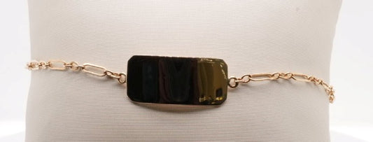ESTATE 10K YG BRACELET WITH ID PLATE