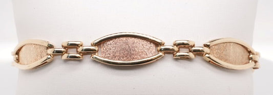 14KYG TRI-COLOR BRACELET 7.5"
