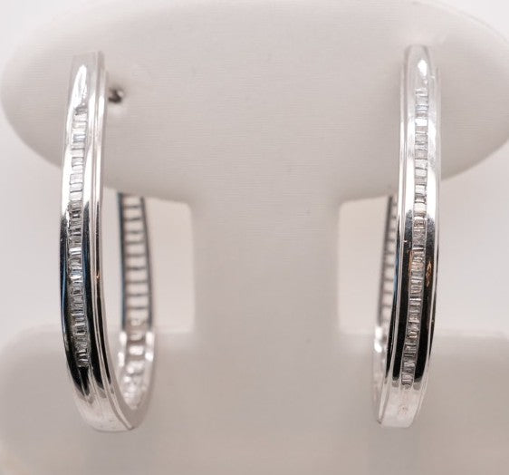 LDS 14KW DIAMOND BGT HOOPS