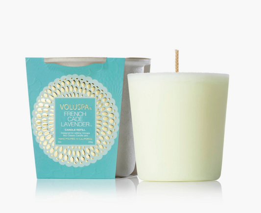 VOLUSPA FRENCH CADE LAVENDER 9OZ CLASSIC CANDLE REFILL