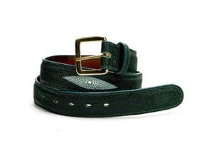 BELT - FOREST GREEN STINGRAY