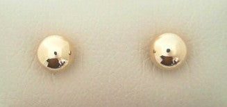 7MM 14KYG BALL STUD EARRINGS
