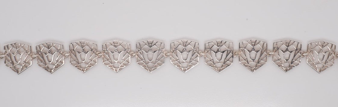 LADIES STERLING SILVER CLJ LINK BRACELET