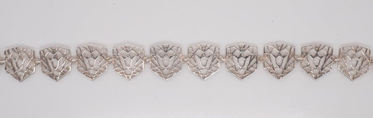 LADIES STERLING SILVER CLJ LINK BRACELET