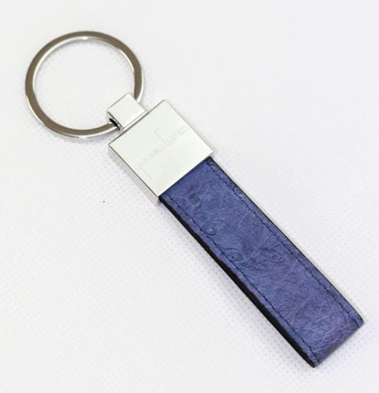 KEY HOLDER OSTRICH - DARK PURPLE