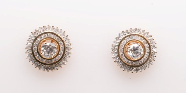 LADIES 14K TT DIAMOND EARRING JACKETS