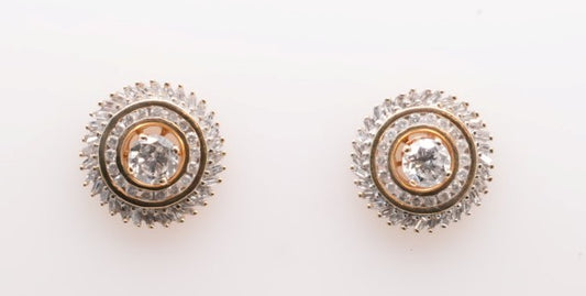 LADIES 14K TT DIAMOND EARRING JACKETS