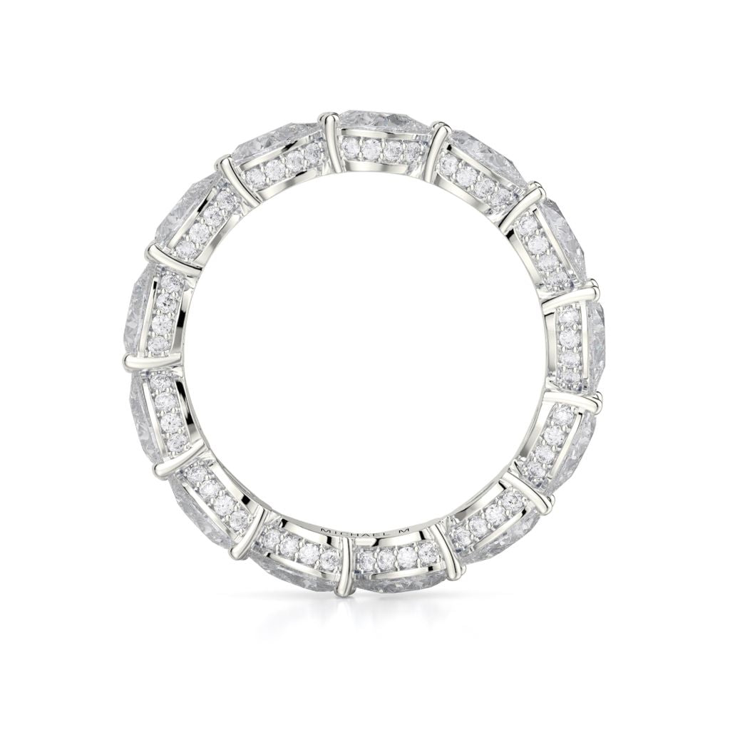 MICHAEL M 18KW ETERNITY PEAR DIAMOND BAND 2.70CTW B329-18K