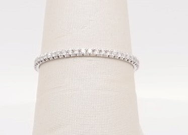 MICHAEL M 18K WG BAND 0.15CTW R371B1
