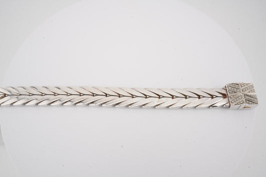 ESTATE JOHN HARDY  SILVER & DIAMOND VINTAGE BRACELET