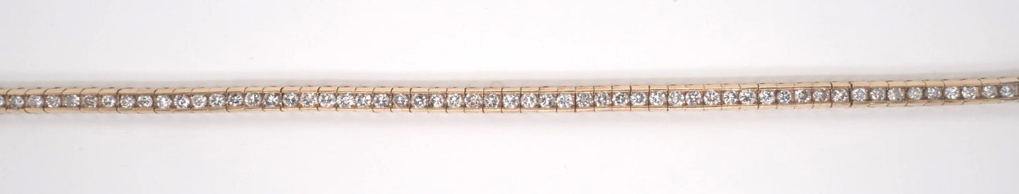 14KY DIAMOND TENNIS BRACELET APX 3CTW