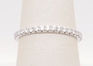 MICHAEL M 18K WG BAND 0.42CTW R320sb