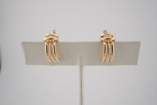ESTATE 14K YG EARRING JACKETS