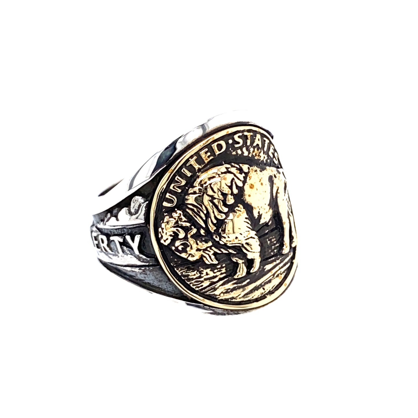 925 KING BABY BUFFALO NICKEL CIGAR BAND SIZE 11