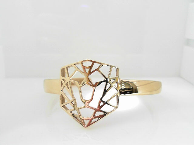 LADIES 14K YELLOW GOLD CLJ CUFF BRACELET