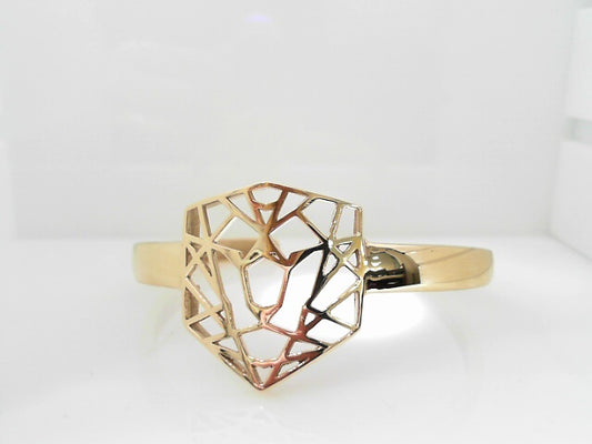 LADIES 14K YELLOW GOLD CLJ CUFF BRACELET