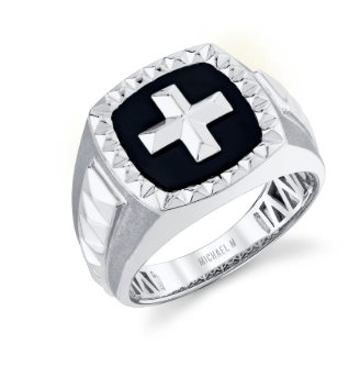 MICHAEL M GTS STERLING SILVER CUFF LINKS