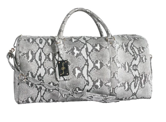 Python Duffle Bag DUFFEL BAG - NATURAL PYTHON – Casa Leon Jewelers
