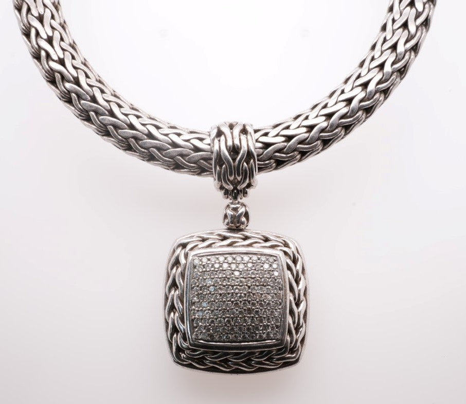ESTATE JOHN HARDY DAIMOND PENDANT0.85CTW