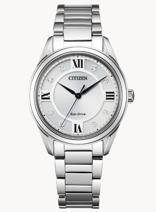 CITIZEN LADIES ECO WR50 SSTPG BRAC SLVR