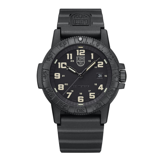 LUMINOX SEA TURTLE BLACK/SAND 10ATM 44MM PU BLK
