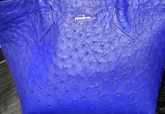 AMELIA TOTE - OSTRICH BLUE