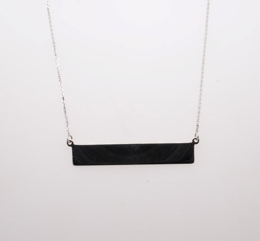 ND 14KW BAR NECKLACE NAME PLATE ADJUSTABLE