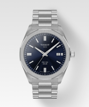 TISSOT PRC100 SOLAR GTS SS BR BL IND