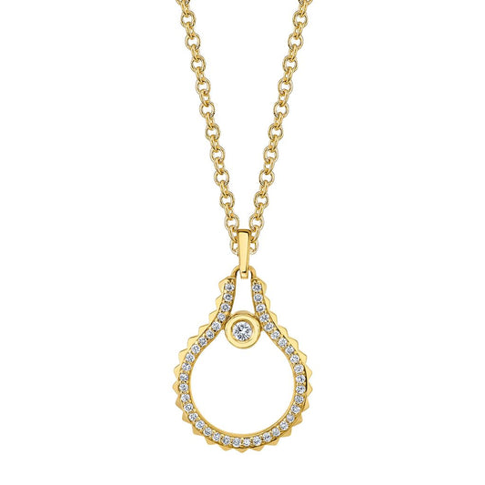 MICHAEL M 14K YG FASHION NECKLACE 0.23CTW