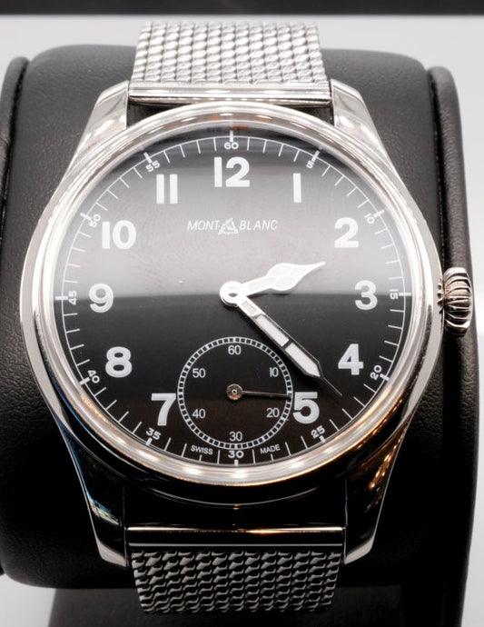 ND MONT BLONC 1858 MANUAL SMALL SECOND WITH BLACK DIAL