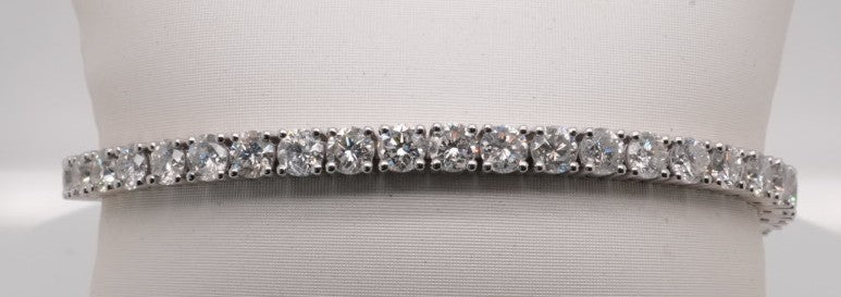 PLATINUM TENNIS BRACELET 12.59CTW 6.5"