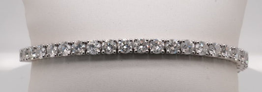 PLATINUM TENNIS BRACELET 12.59CTW 6.5"