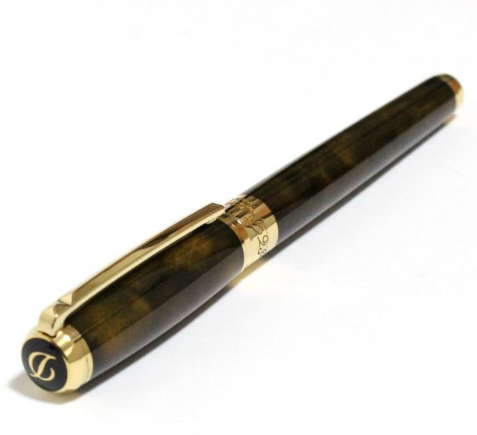 S.T. Dupont Line D Atelier Fine Brown Lacquer Large Fountain Pen, 4106